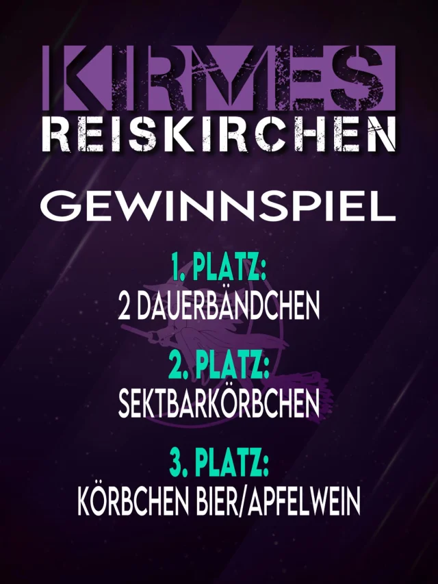 Gewinnspiel: Für unsere Zeltkirmes vom 9.10-13.10.2025 könnt ihr wieder etwas gewinnen.Teilnahmebedingungen:- Markiert jemanden im Beitrag, mit dem ihr auf die Kirmes kommen wollt - ⁠Liked den Beitrag - ⁠Folgt unsViel Erfolg und bis nächstes Wochenende.Die Auslosung findet am 8.10 statt. Die Gewinner werden informiert.